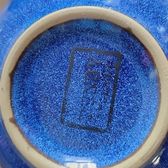 Denby England Boston Blue Mugs Tea Cups - Set of 2 - Picture 4 of 6